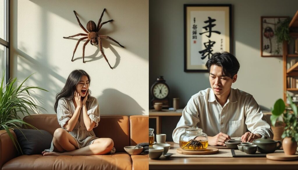 La culture influence-t-elle la peur des araignées ?