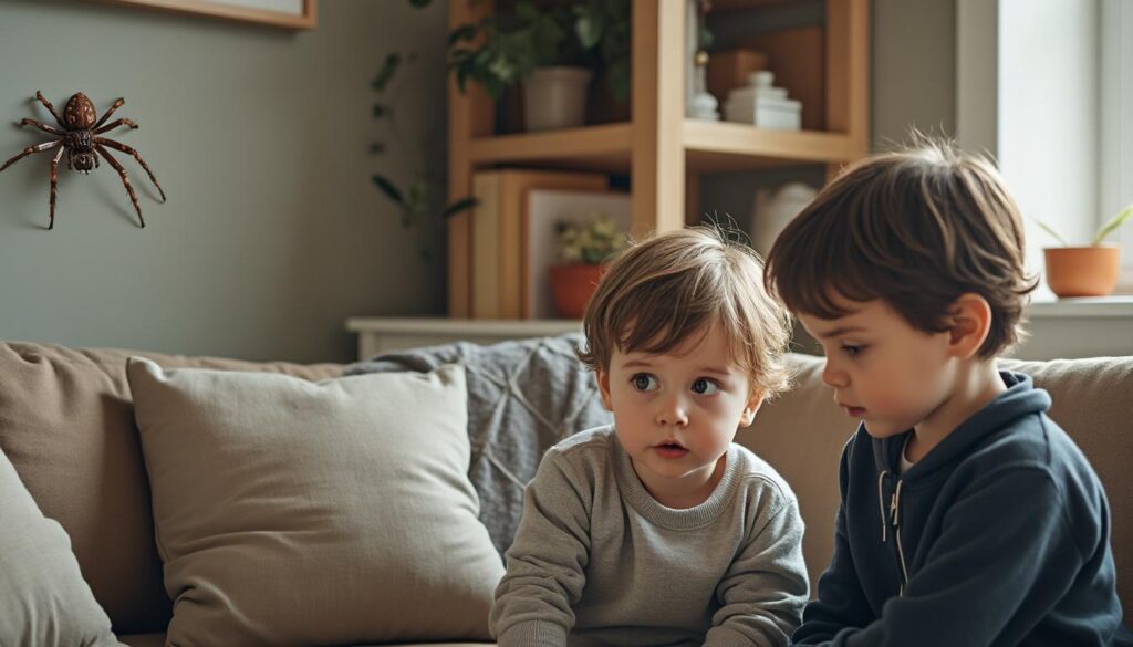 L’arachnophobie est-elle transmise par imitation des parents ?